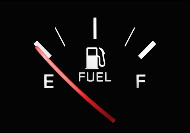 Check fuel levels while diagnosing problems with old sending units and fuel gauges