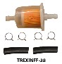 3/8"" Inline fuel filter